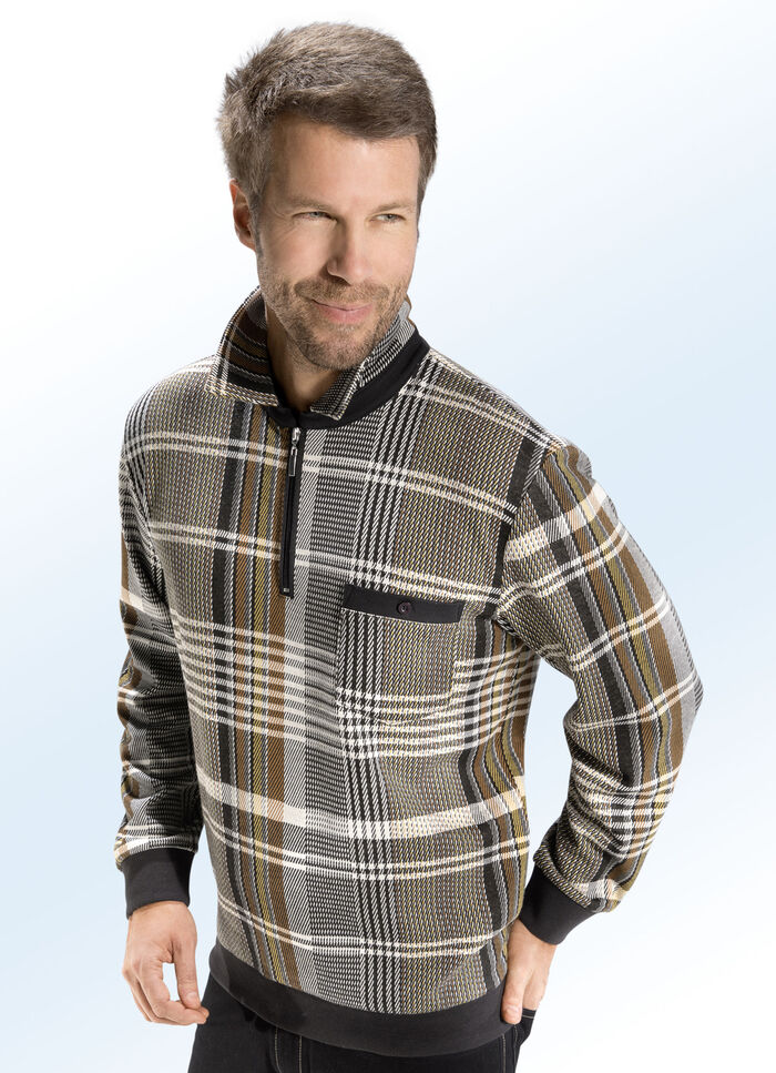 Poloshirt mit knöpfbarer Brusttasche 