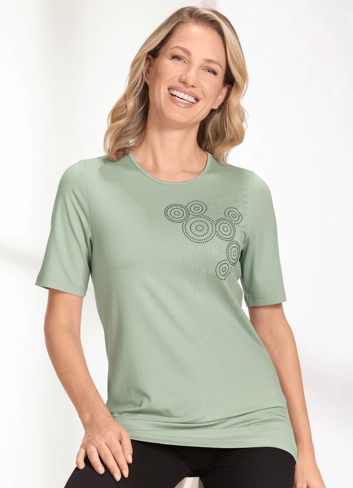 Shirt in Jadegr&uuml;n 