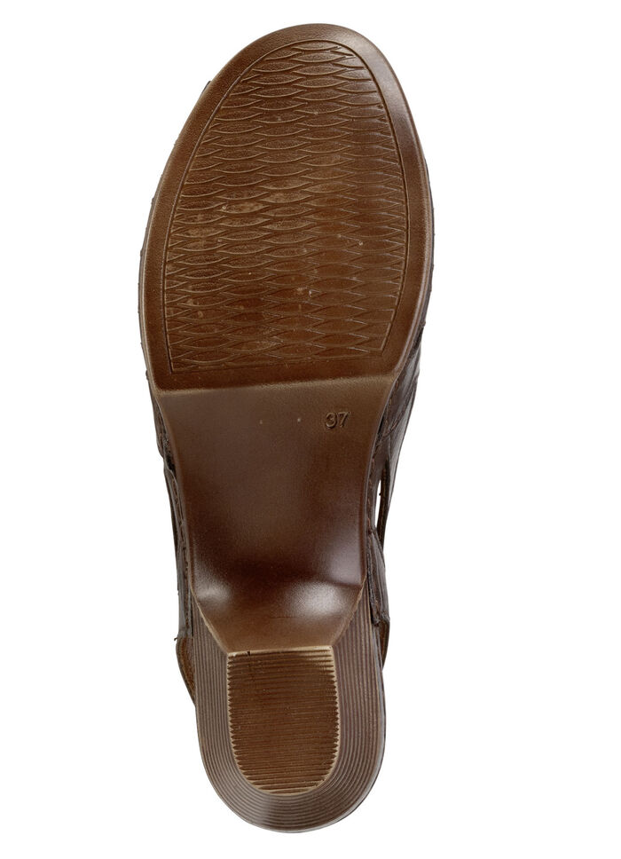 Gemini, klassische Damen-Sandaletten, Weite G, aus Leder BRAUN