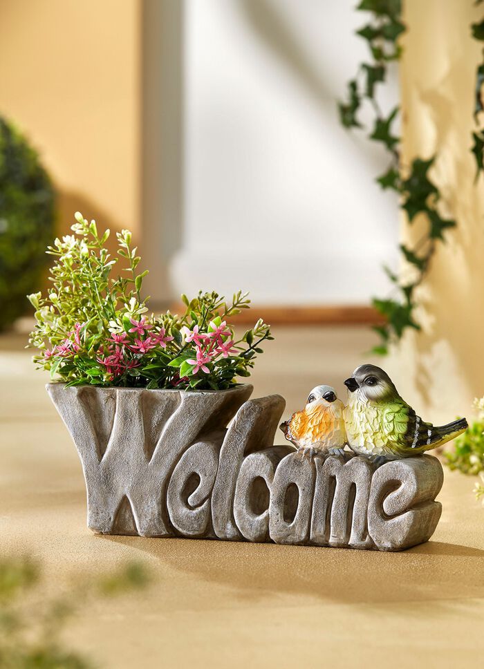 Pflanztopf aus Polyresin 