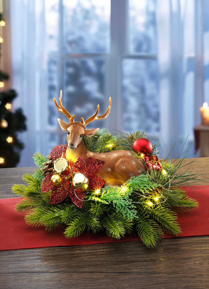 Beleuchtetes Gesteck 