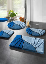 Badgarnitur mit rutschhemmender Rückseite BLAU