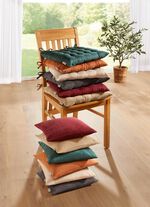 Stuhlkissen und Kissenbezug in Feincord CREME