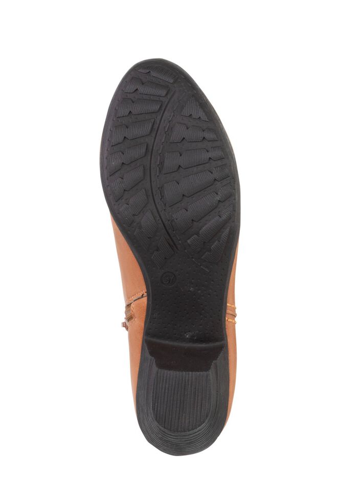 Andrea Conti, trendige Damen-Stiefeletten, mit Rei&szlig;verschluss COGNAC