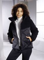 Funktionsjacke in trendstarkem Materialmix 