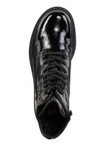 Rieker, stylische Damen-Stiefeletten, Winterschuhe, mit Rei&szlig;verschluss SCHWARZ-GOLD