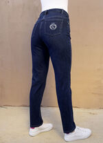 Edeljeans in 5-Pocket-Form DUNKELBLAU