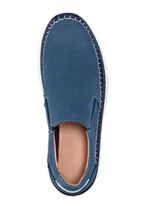 Slipper aus Rind-Nubuk- und Veloursleder 