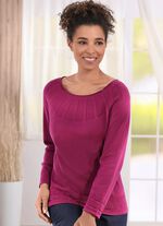 Pullover in Strukturmix BEERE