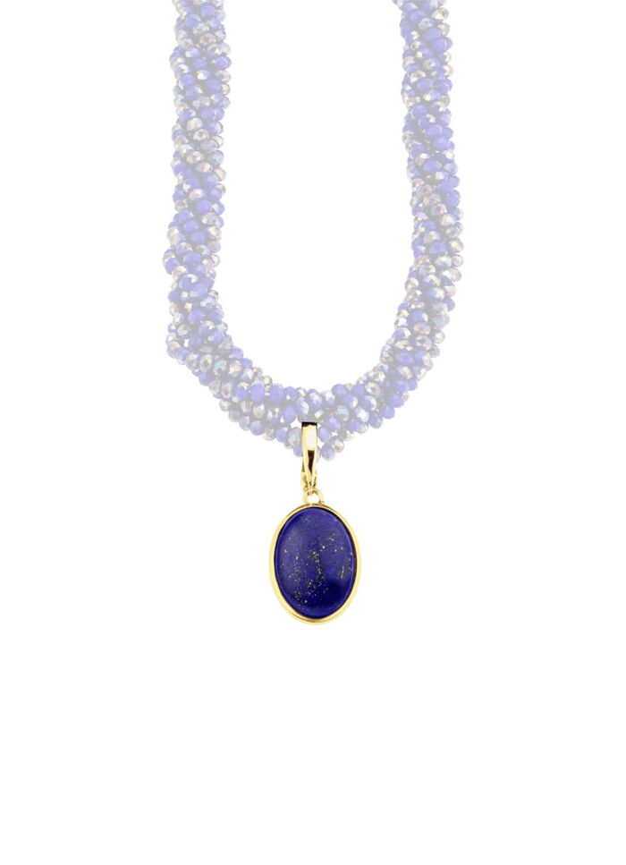 Vergoldeter Anhänger mit Lapislazuli 