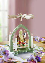 Holz-Tischpyramide aus dem Erzgebirge 