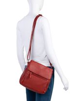 Laurina, Tasche, Damen, mit verstellbarem Umh&auml;ngeriemen RUBINROT