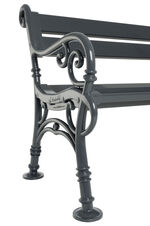 Gartenbank aus Voll-Kunststoff GRAFIT