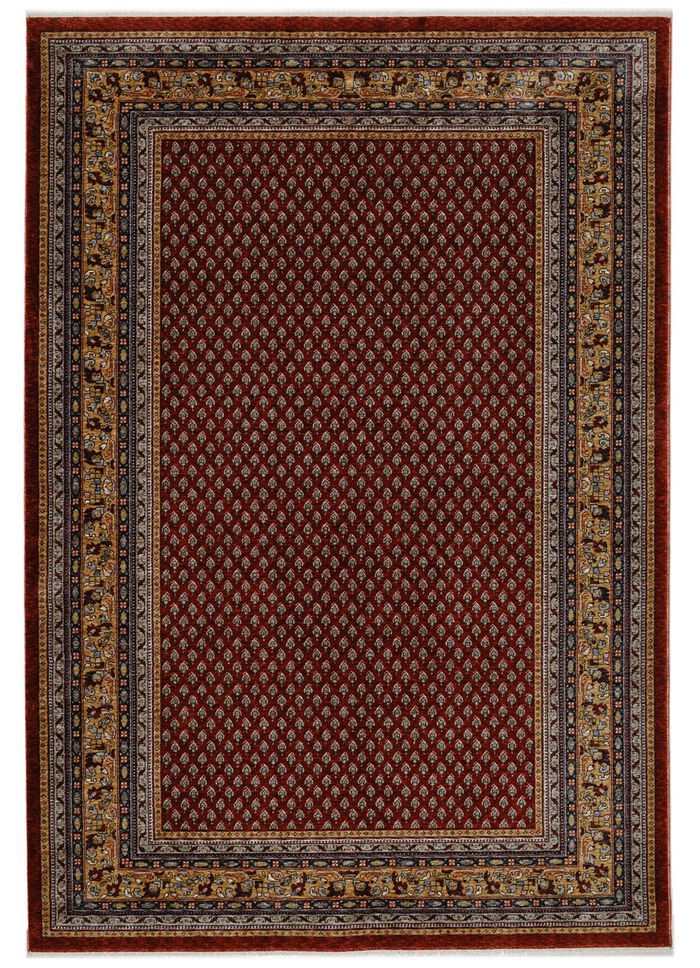 Klassisch sch&ouml;ne Br&uuml;cken und Teppiche mit hoher Flordichte ROT