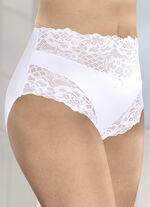 Laurina Viererpack Slips mit hübscher Elastikspitze 