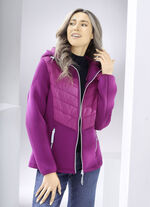 Jacke im Materialmix 