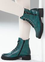 Remonte, modische Damen-Stiefeletten, Winterschuhe, Weite G, mit herausnehmbarem Fu&szlig;bett PETROL