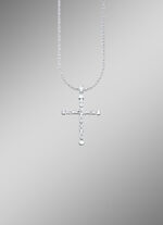 Markanter Kreuz-Anhänger mit Königskette 