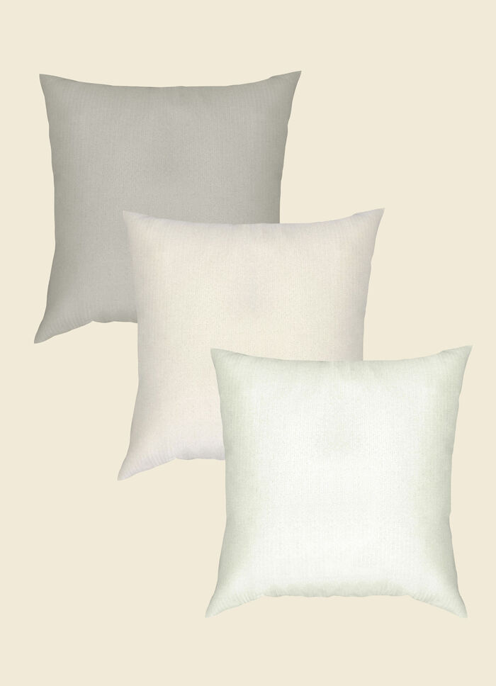 Kissenbezug mit Fischgräten-Muster, 2er Set CREME