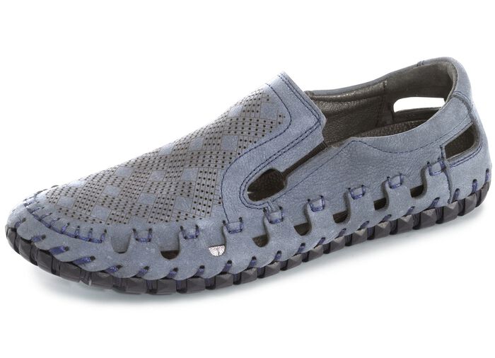 Gemini, sommerliche Herren-Slipper, mit Gummizug JEANSBLEU