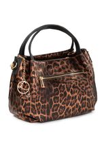 Laurina, Tasche, Damen, mit abnehmbarem, verstellbarem Umh&auml;ngeriemen SCHWARZ-BRONZE