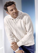 Troyer mit kurzem Rei&szlig;verschluss in 3 Farben ECRU