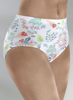 Viererpack Slips mit Floraldessin 