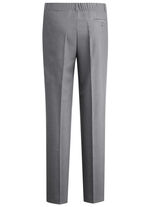 "Klaus Modelle"-Hose mit Bundfalten in 3 Farben MITTELGRAU MELIERT