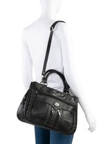 Tasche in Patchwork-Verarbeitung SCHWARZ