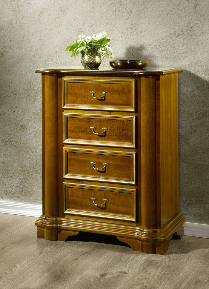 Kommodenserie aus teilmassivem Holz 