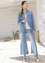 Blusenjacke mit aparter Kragenlösung 