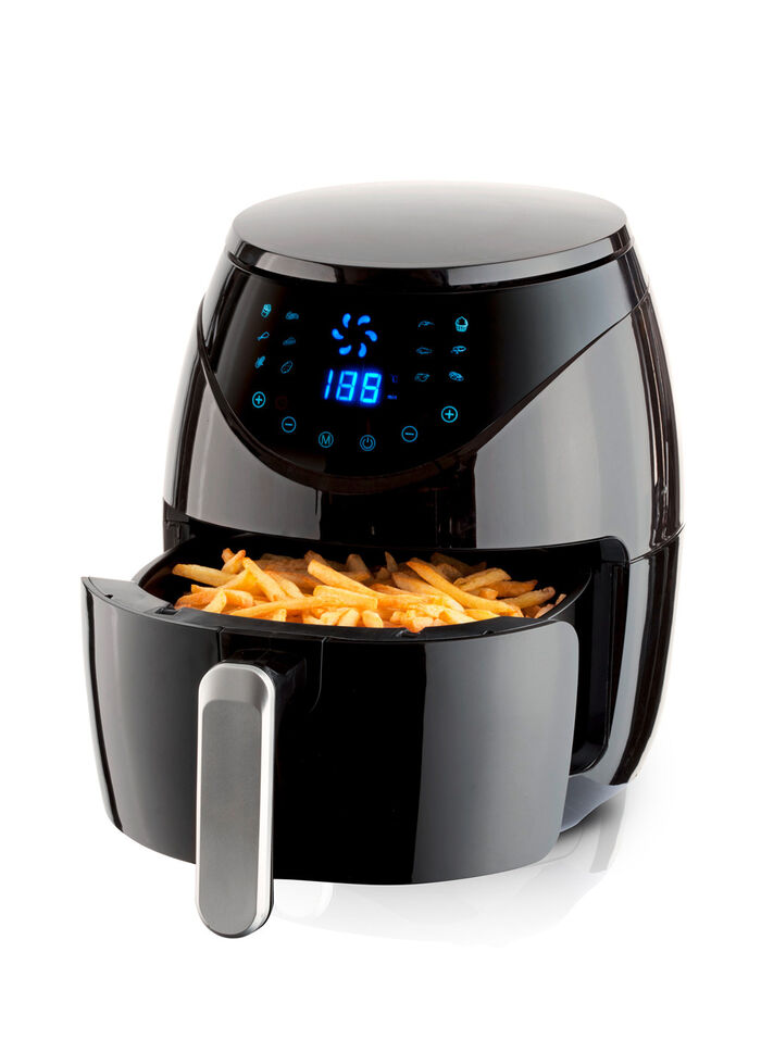 Digitale Hei&szlig;luftfritteuse &ndash; spart Zeit und Energie! 