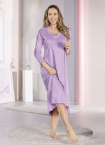 Nachthemd, knöchellang und gebogten Abschlüssen  