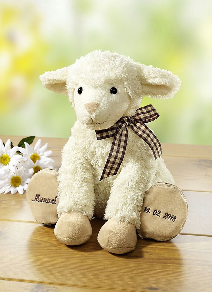 L&auml;mmchen, individuell bestickbar 