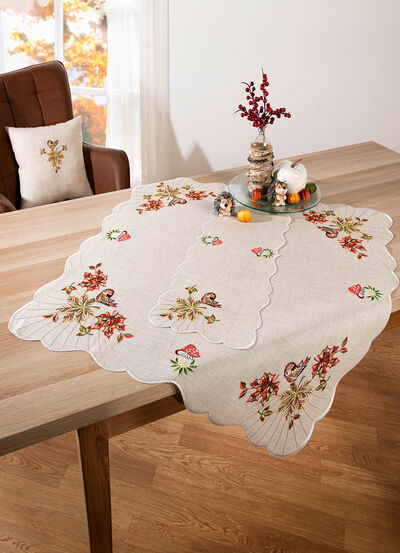 Hochwertige Tisch- und Raumdekoration in Leinenoptik 