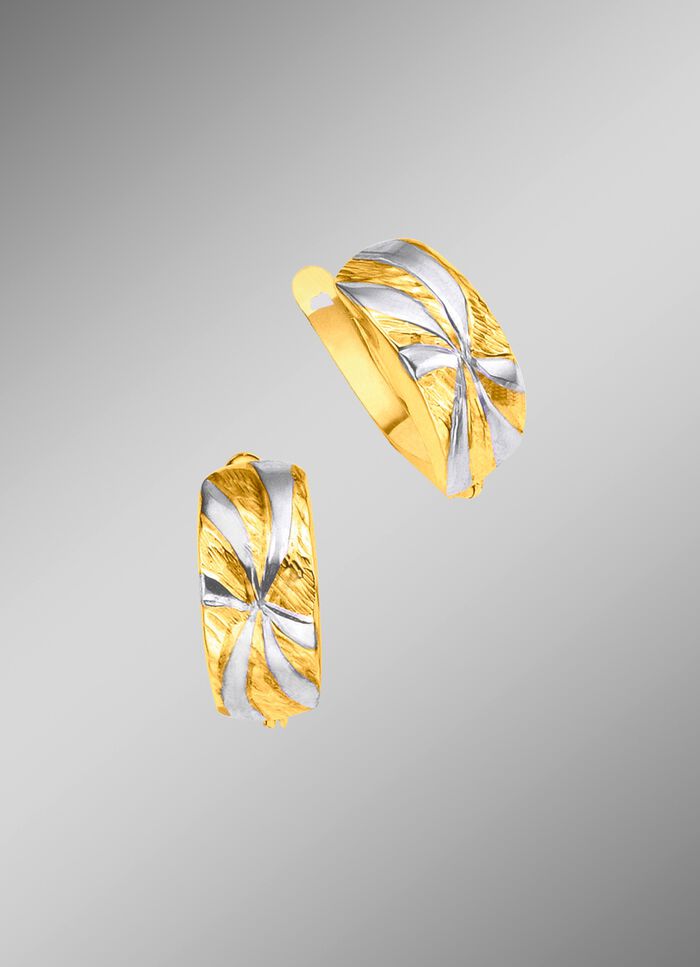 Klappcreolen in Bicolor 