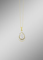 Tropfenf&ouml;rmiger Anh&auml;nger mit Brillanten 