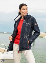 Funktionsjacke mit abnehmbarer Kapuze DUNKELBLAU