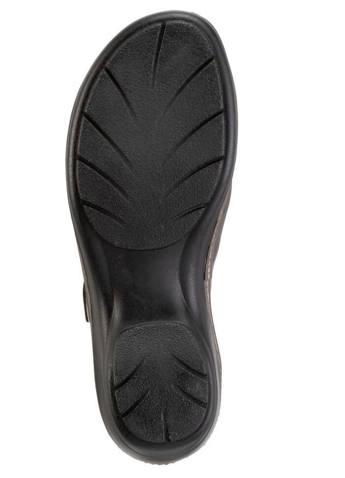 ELENA EDEN Sandale aus teilweise schimmerndem Nappaleder BRONZE