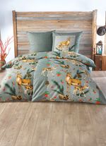 Biber Bettw&auml;sche-Garnitur von Dobnig GR&Uuml;N