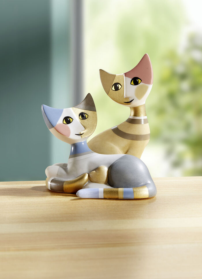 Goebel Katzenpaar Kaja und Mika aus Biskuitporzellan 