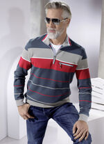 Sweatshirt mit Reißverschluss-Brusttasche 