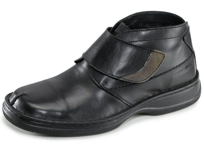 GINO GALANTE, gefütterte Herren-Boots, Winterschuhe, Weite K, mit herausnehmbarem Fußbett SCHWARZ-GRAU