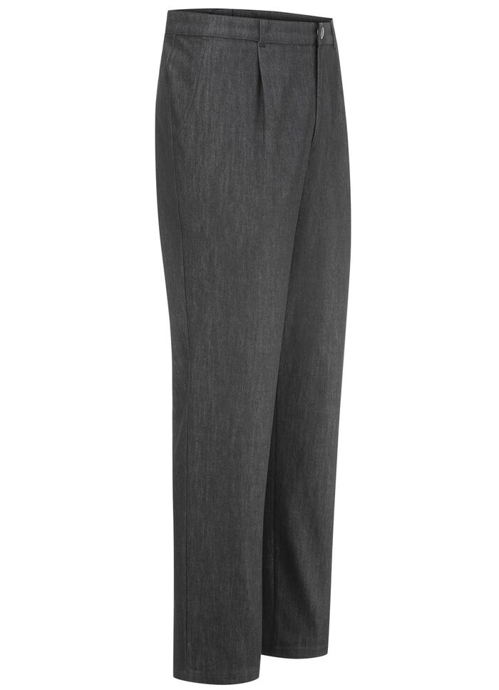 "Klaus Modelle"-Edeljeans mit Bundfalten in 2 Farben 