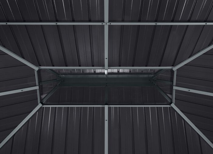 Pavillon "Olan" aus pulverbeschichtetem Aluminium 