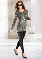 Leggings im interresanten Materialmix 