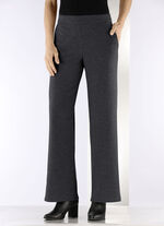 Hose in Palazzo-Form ANTHRAZIT MELIERT