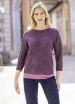 Pullover mit floralem Muster 