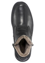 GINO GALANTE, gefütterte Herren-Stiefel, Winterschuhe, mit Lammfell SCHWARZ