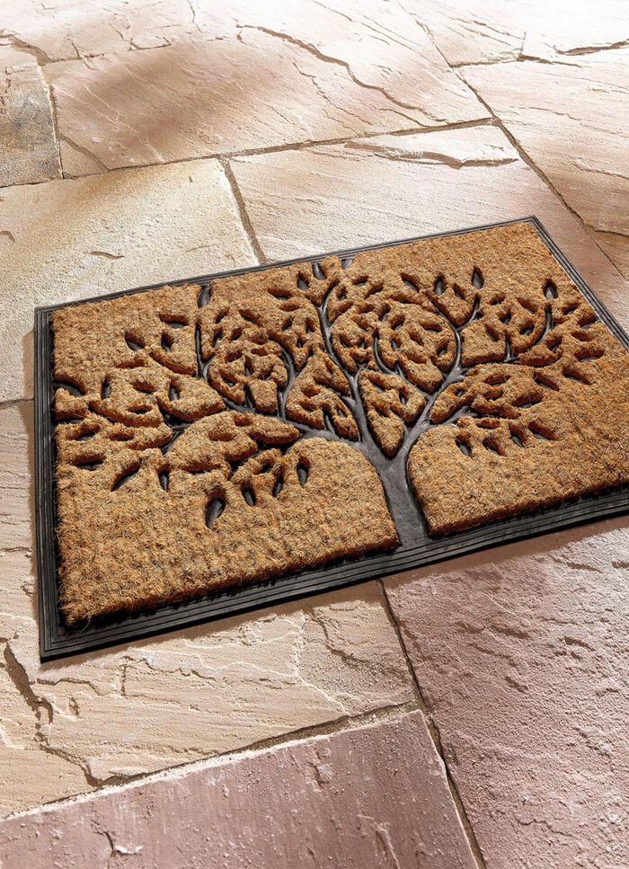 Fu&szlig;matte aus Kokos NATUR-SCHWARZ